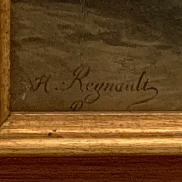 Framed “Automedon with the Horses of Achilles” - Picture 6 of 12